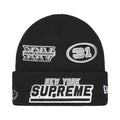 Supreme New Era Football Beanie Black – hlavní pohled | Purekickz
