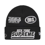 Supreme New Era Football Beanie Black – hlavní pohled | Purekickz