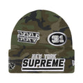 Supreme New Era Football Beanie Woodland Camo – hlavní pohled | Purekickz
