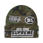 Supreme New Era Football Beanie Woodland Camo – hlavní pohled | Purekickz