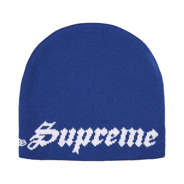 Supreme New Era Ghostface Beanie Blue – boční pohled | Purekickz