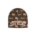 Supreme New Era Monogram Beanie Brown – hlavní pohled | Purekickz