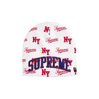 Supreme New Era Monogram Beanie White – hlavní pohled | Purekickz