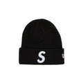 Supreme New Era S Logo Beanie (FW24) Black – hlavní pohled | Purekickz