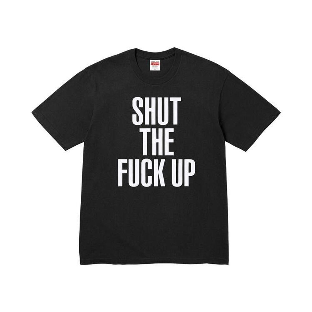 Supreme Number (N)ine Shut Up Tee Black – hlavní pohled | Purekickz