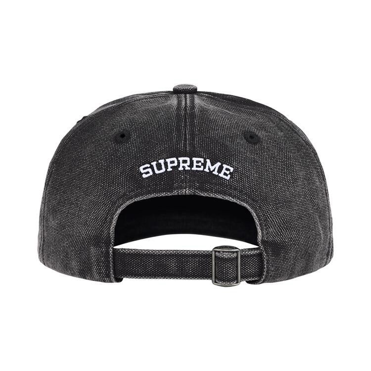 Supreme Pigment Coated S Logo 6-Panel Cap (SS26) Black – boční pohled | Purekickz