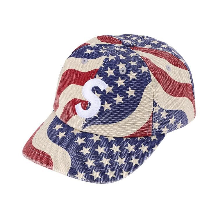 Supreme Pigment Coated S Logo 6-Panel Cap (SS26) Flag – hlavní pohled | Purekickz