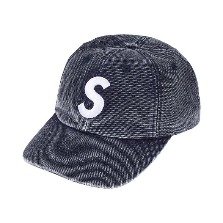 Supreme Pigment Coated S Logo 6-Panel Cap (SS26) Navy – hlavní pohled | Purekickz