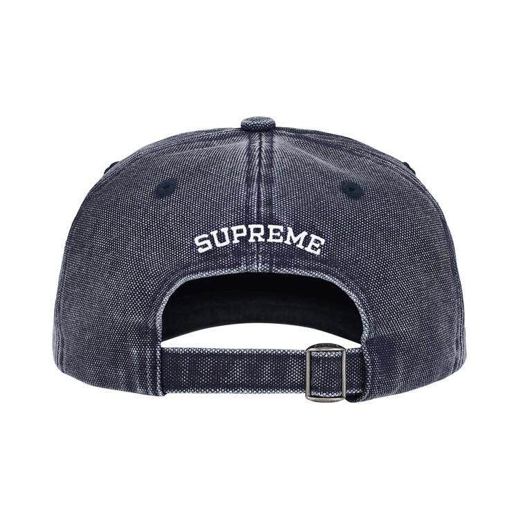 Supreme Pigment Coated S Logo 6-Panel Cap (SS26) Navy – boční pohled | Purekickz