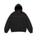 Supreme Piping Zip Up Hooded Sweatshirt Black – hlavní pohled | Purekickz