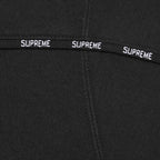 Supreme Piping Zip Up Hooded Sweatshirt Black – detail | Purekickz