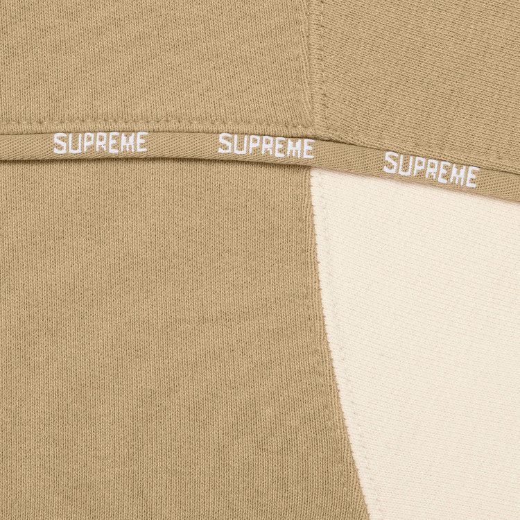 Supreme Piping Zip Up Hooded Sweatshirt Brown – detail | Purekickz