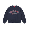 Supreme Plaid Arc Crewneck Navy – hlavní pohled | Purekickz