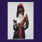 Supreme Playboi Carti Tee 'Purple' – boční pohled | Purekickz