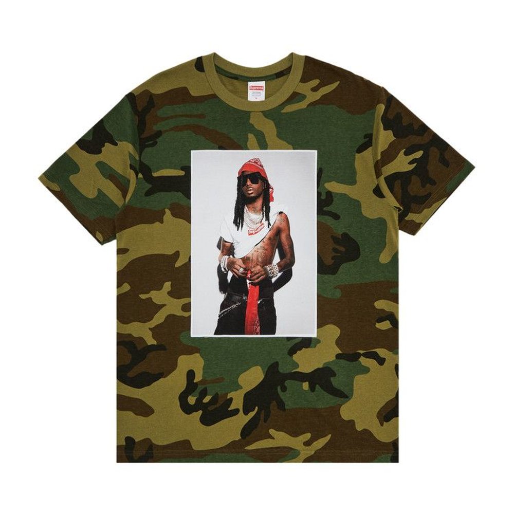 Supreme Playboi Carti Tee 'Woodland Camo' – hlavní pohled | Purekickz