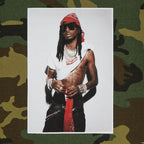 Supreme Playboi Carti Tee 'Woodland Camo' – boční pohled | Purekickz