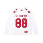 Supreme Playboy L/S Football Top White – hlavní pohled | Purekickz