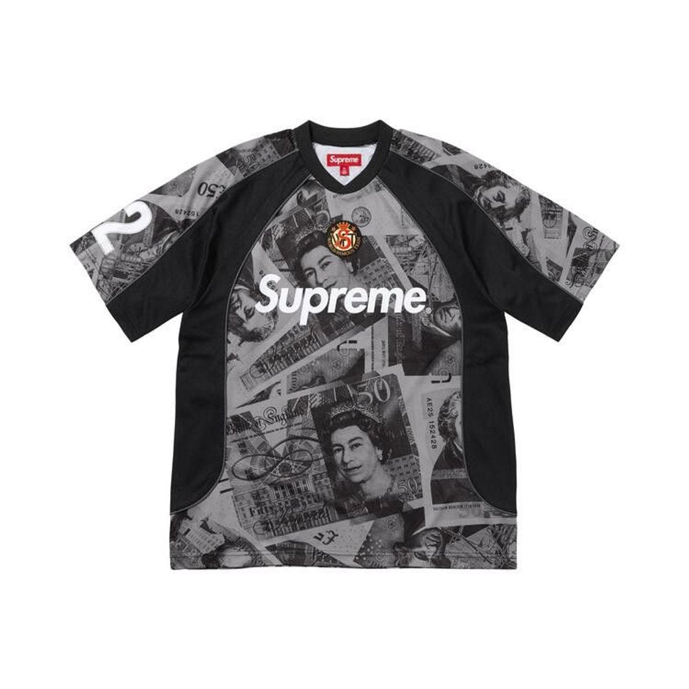 Supreme Pounds Soccer Jersey Black – hlavní pohled | Purekickz