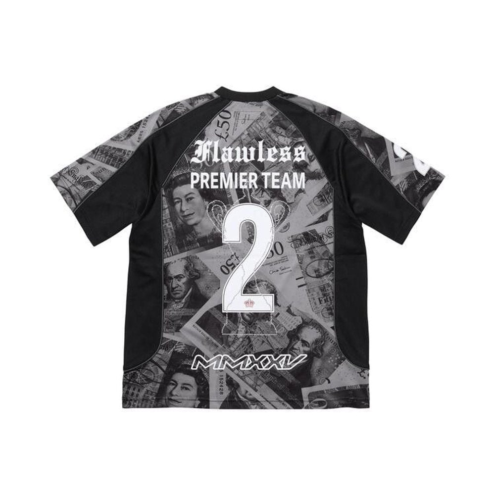 Supreme Pounds Soccer Jersey Black – boční pohled | Purekickz