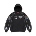 Supreme Racing Lined Zip Up Hooded Sweatshirt Black – hlavní pohled | Purekickz