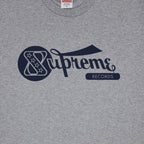 Supreme Records Tee Heather Grey – boční pohled | Purekickz