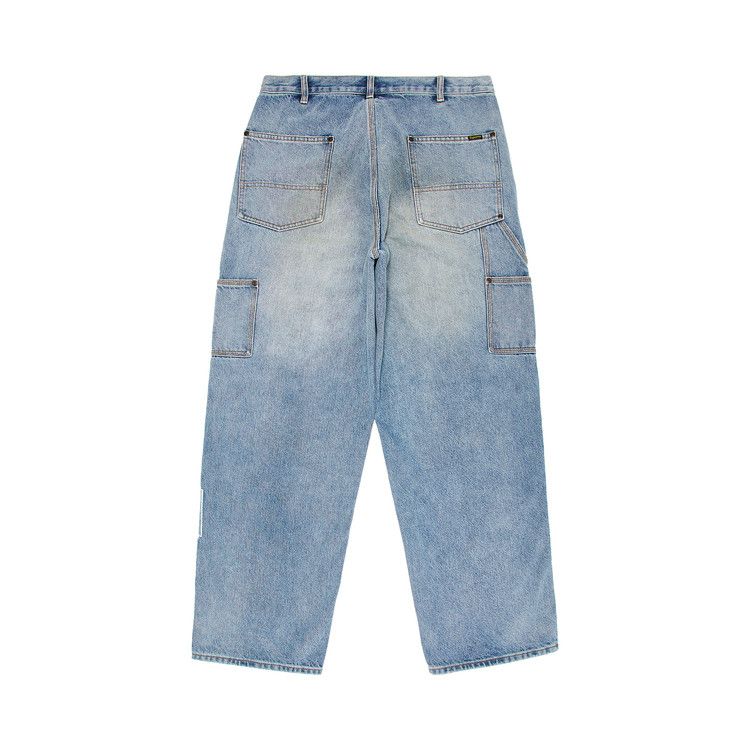 Supreme Reflective Double Knee Pant Denim – boční pohled | Purekickz