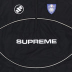 Supreme Reflective Piping Pullover Black – detail | Purekickz