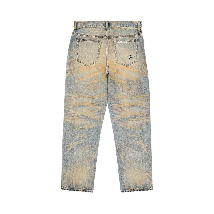 Supreme Regular Jean (FW25) Dirty Indigo – boční pohled | Purekickz