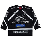 Supreme Rhinestone Hockey Jersey Black – hlavní pohled | Purekickz