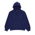 Supreme Satin Applique Hooded Sweatshirt (SS26) Washed Navy – hlavní pohled | Purekickz