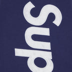 Supreme Satin Applique Sweatpant (SS26) Washed Navy – detail | Purekickz