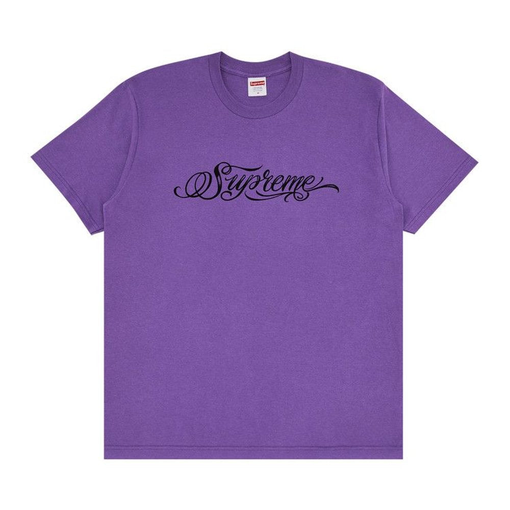Supreme Script Tee Purple – hlavní pohled | Purekickz