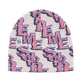Supreme Slanted Gothic Outline Beanie White/Pink – hlavní pohled | Purekickz
