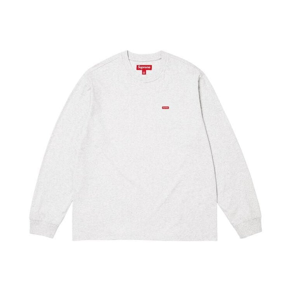 Supreme Small Box L/S Tee (FW25) Ash Grey