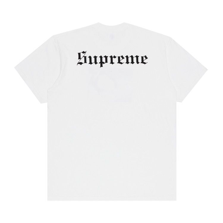 Supreme Snow White Tee White – boční pohled | Purekickz