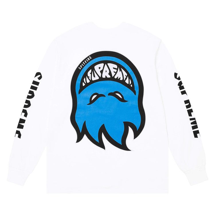 Supreme Spitfire Bighead L/S Tee White – boční pohled | Purekickz