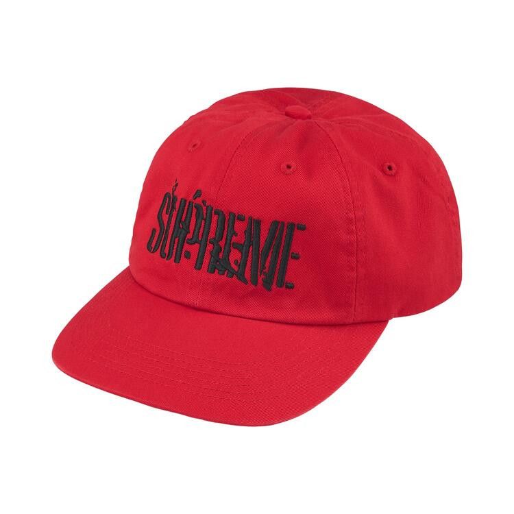 Supreme Splatter 6-Panel Red – hlavní pohled | Purekickz
