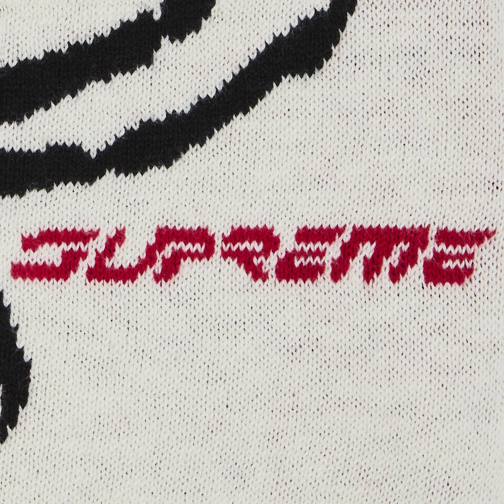 Supreme Spyder Beanie White – detail | Purekickz