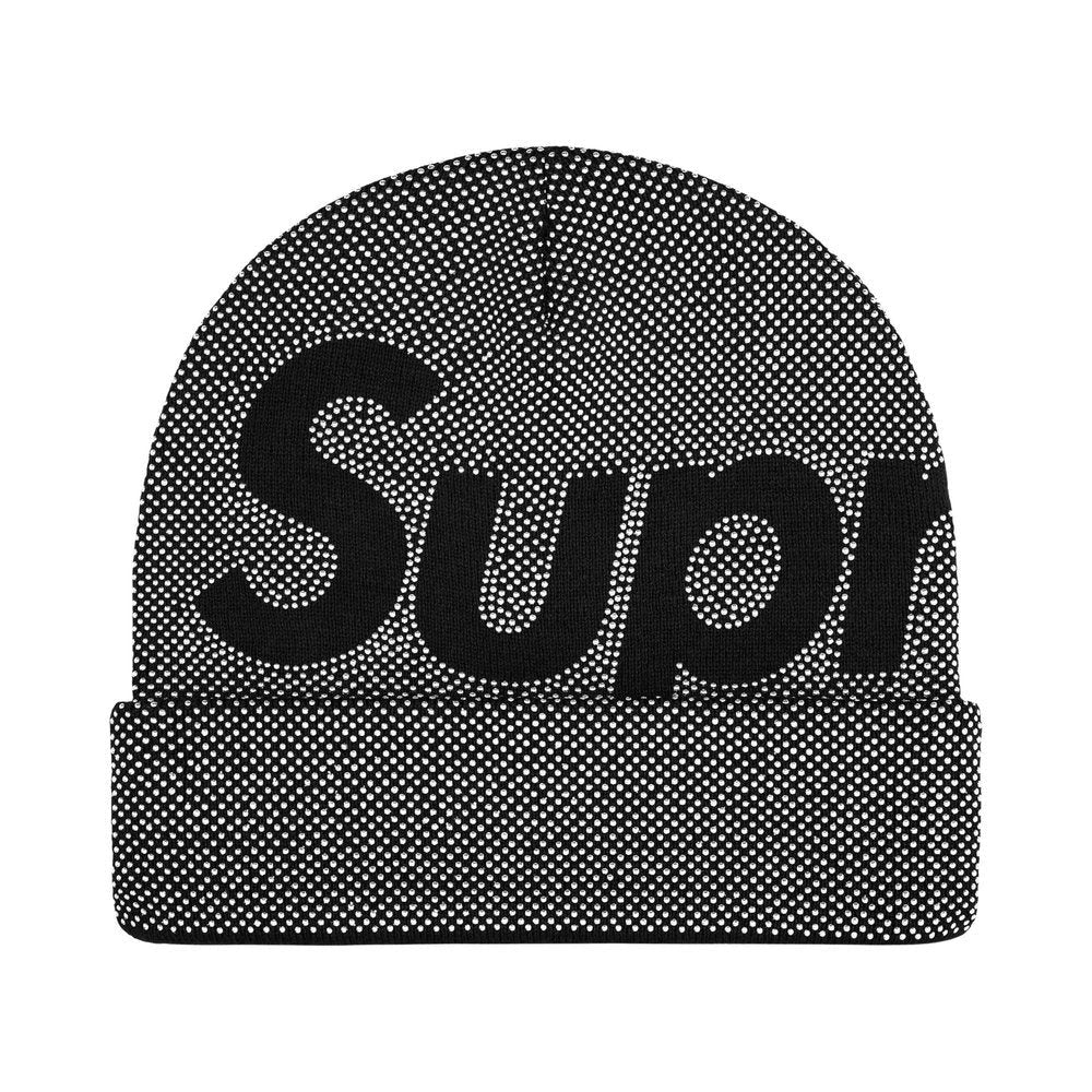 Supreme Studded Knockout Big Logo Beanie Black – hlavní pohled | Purekickz