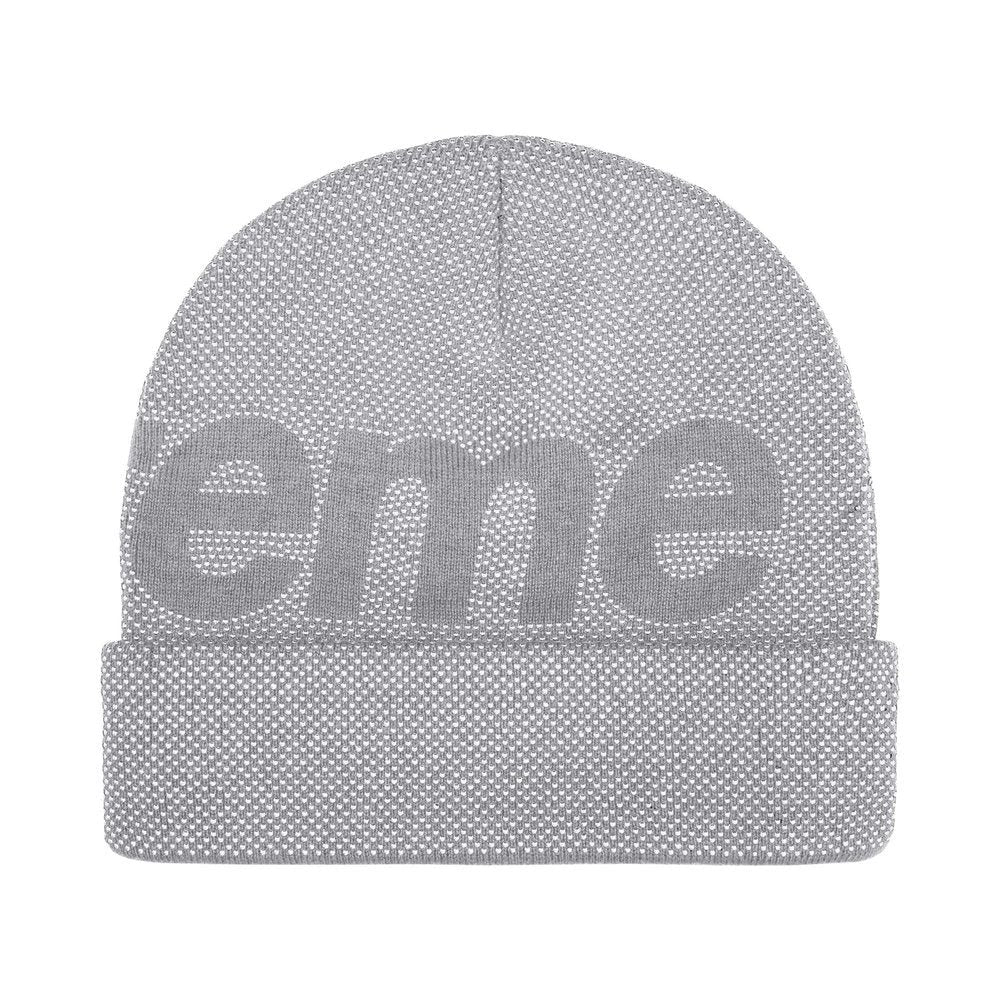 Supreme Studded Knockout Big Logo Beanie Grey