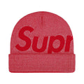 Supreme Studded Knockout Big Logo Beanie Red