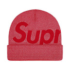 Supreme Studded Knockout Big Logo Beanie Red – hlavní pohled | Purekickz