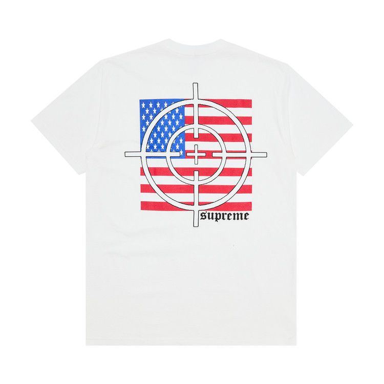 Supreme Target Tee White – boční pohled | Purekickz