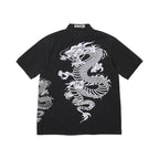 Supreme The Great China Wall Dragon Polo Black – boční pohled | Purekickz