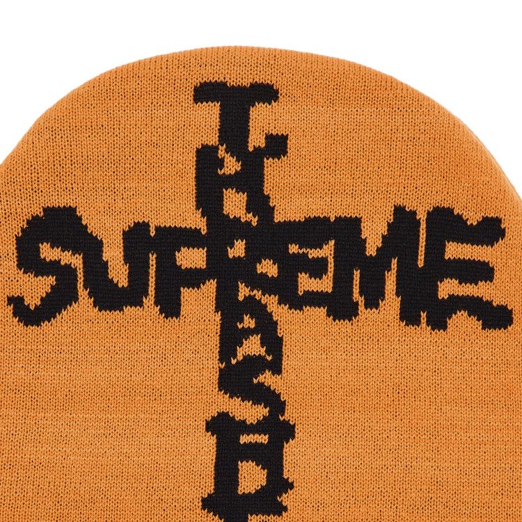 Supreme Thrasher Beanie Orange – detail | Purekickz