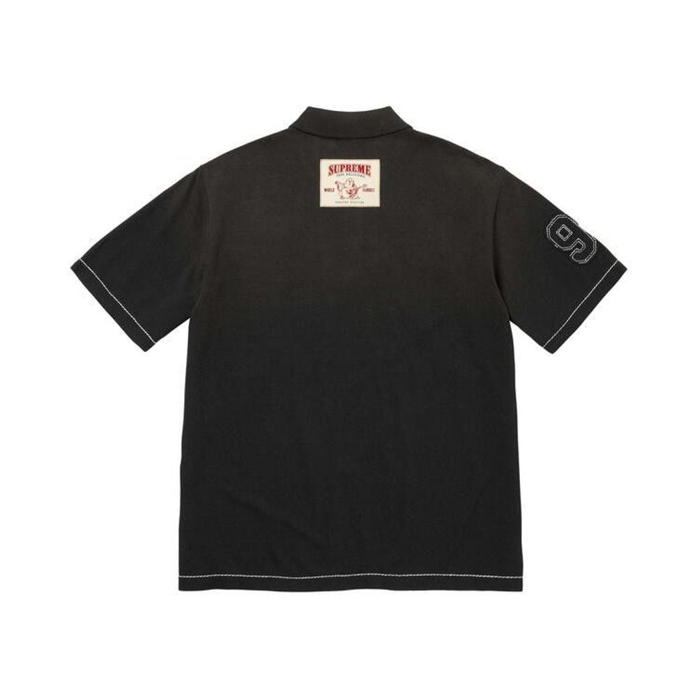 Supreme True Religion Applique Polo Black