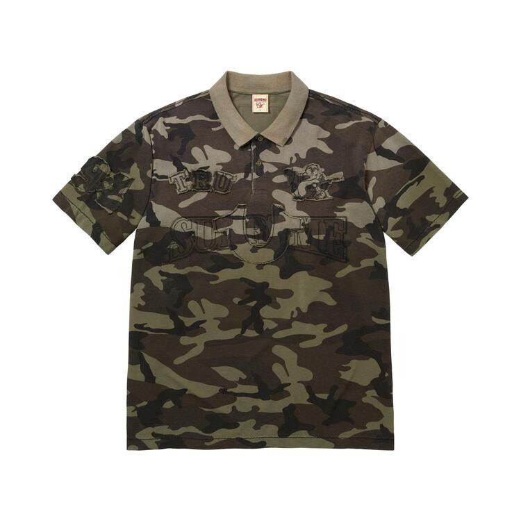 Supreme True Religion Applique Polo Olive Camo – hlavní pohled | Purekickz