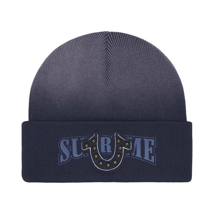 Supreme True Religion Beanie (FW25) Navy – hlavní pohled | Purekickz