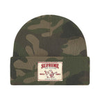 Supreme True Religion Beanie (FW25) Olive Camo – boční pohled | Purekickz