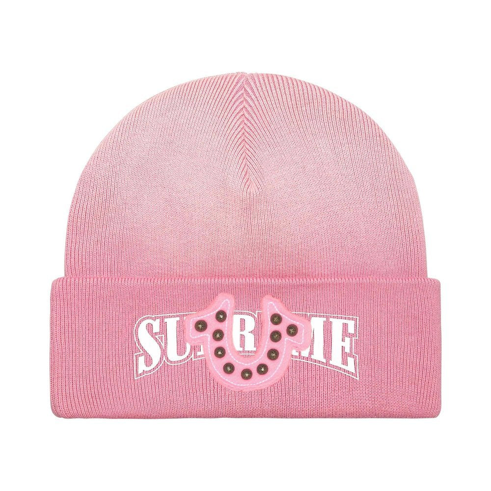 Supreme True Religion Beanie (FW25) Pink – hlavní pohled | Purekickz